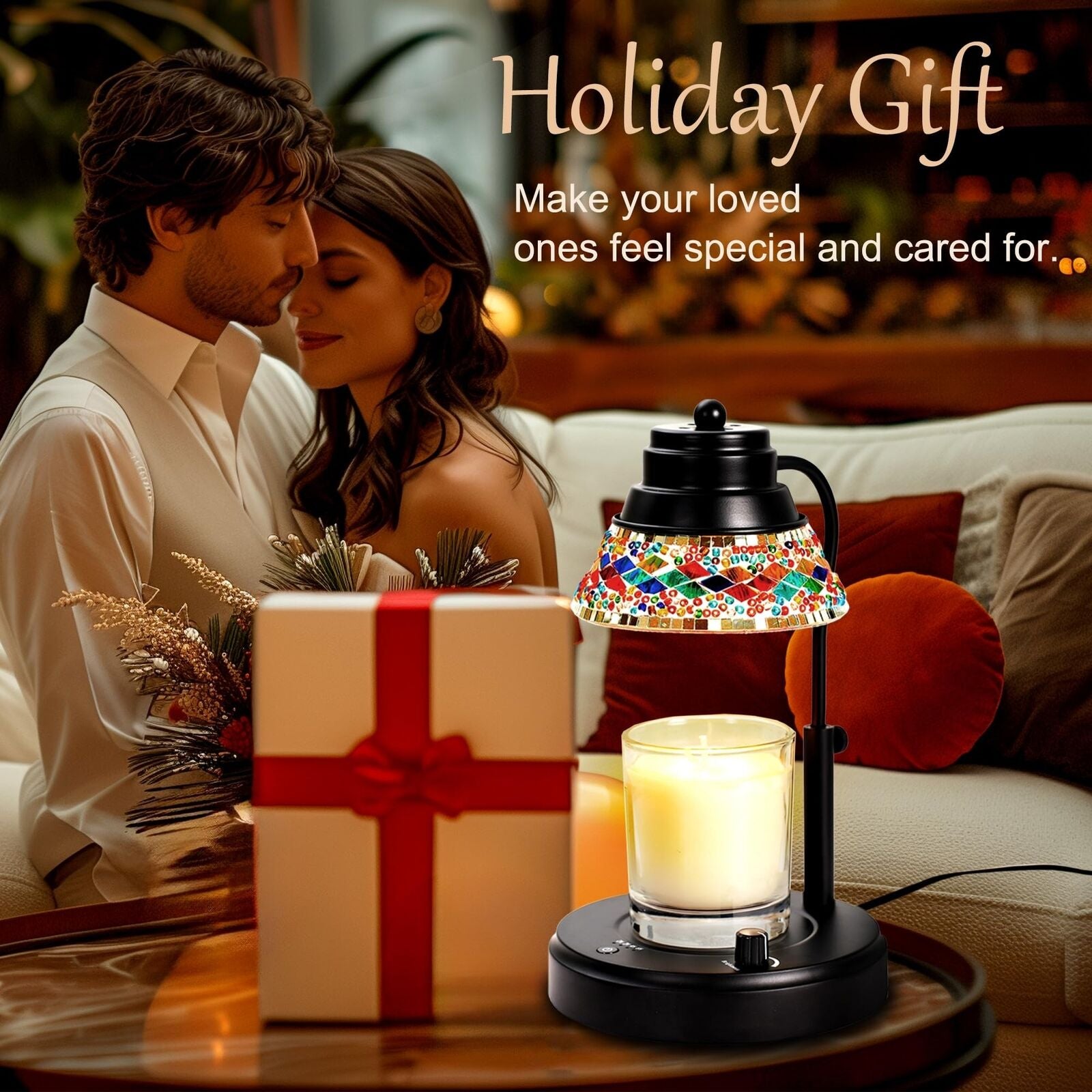 Candle Warmer with Time,Candle Lamp Warmer with Dimmable,Candl