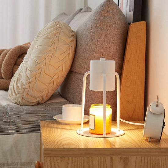 Dimmable Candle Melting Lamp Candle Warmer Lamp with Timer Scented Wax Heat Melts Candle Lamp Iron Lantern Home Tabletop Decoration Gifts Ornaments