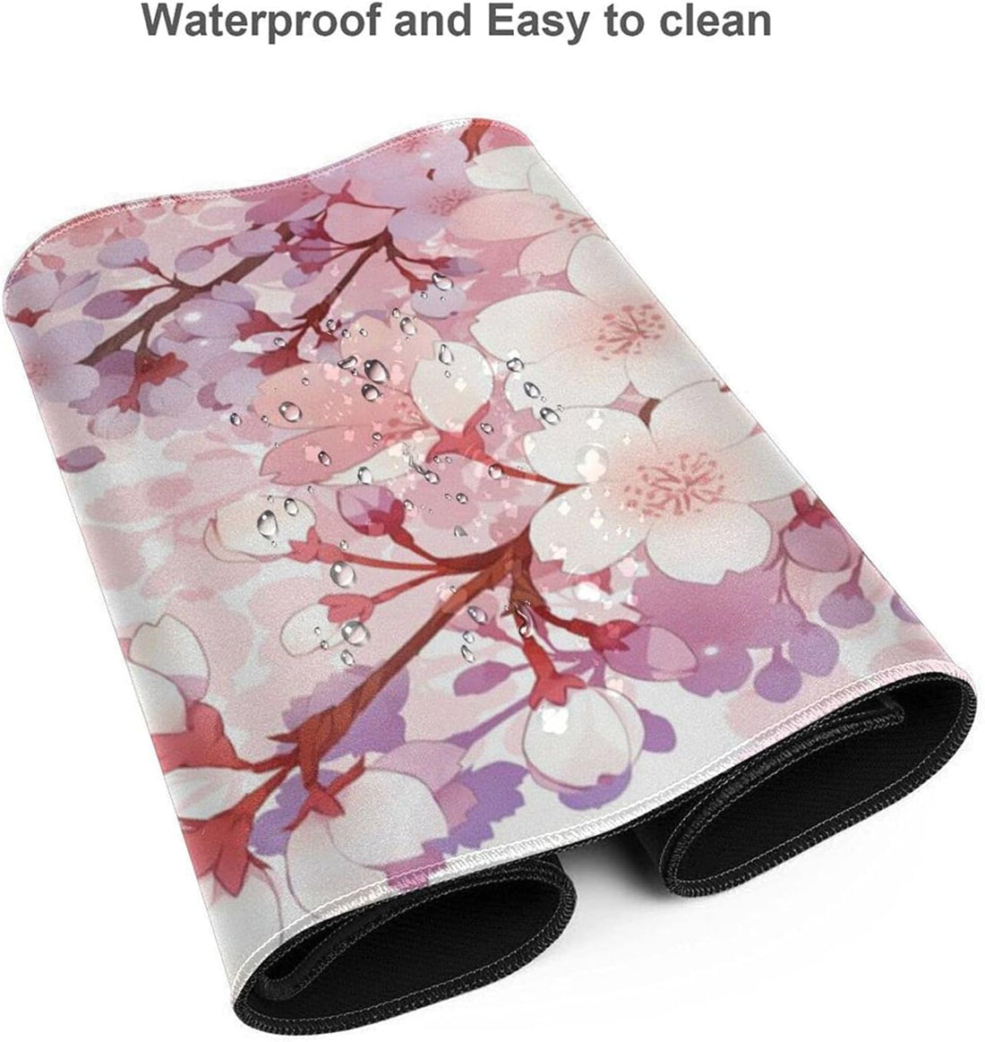 Cherry Blossom Floral Gaming Mouse Pad Large XL Flower Desk Mat Long Extended Pads Big Mousepad Home Office Decor Accessories for Computer Pc Laptop