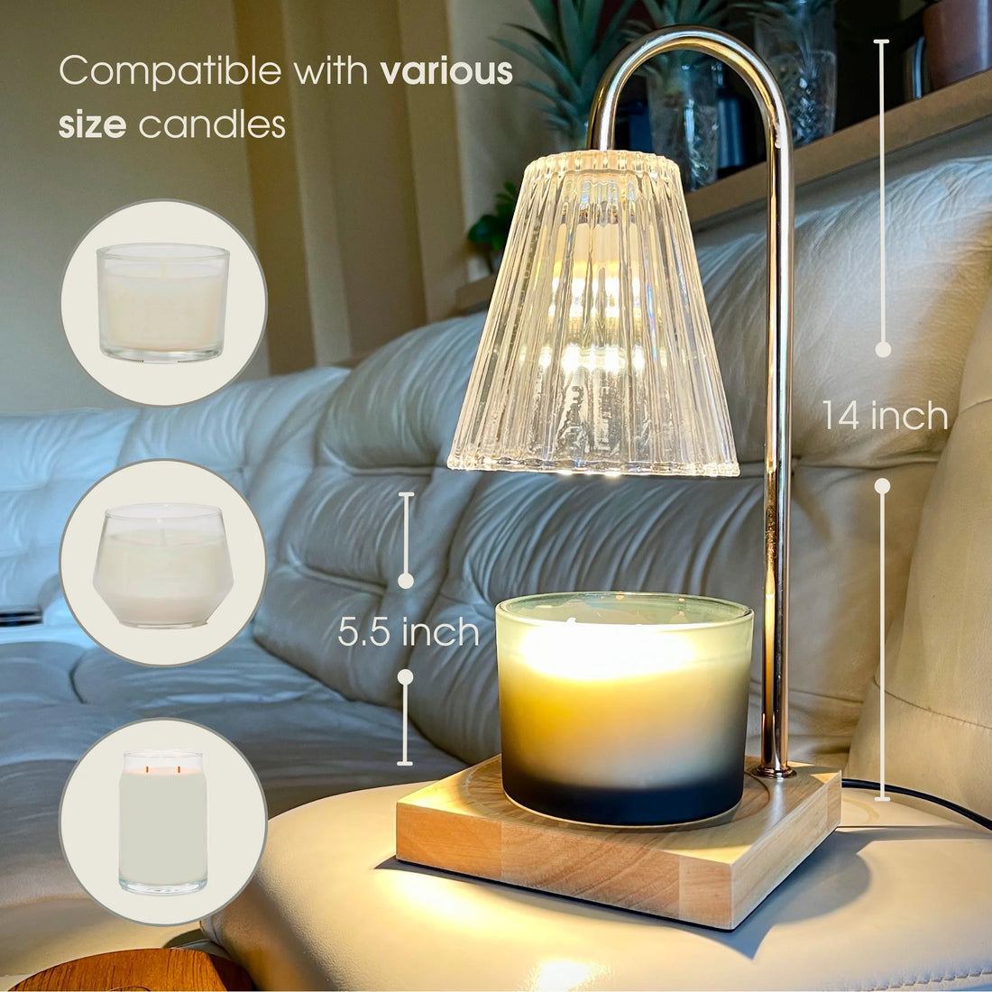 Electric Candle Warmer Lamp by  - Wax Warmer & Candle Melter