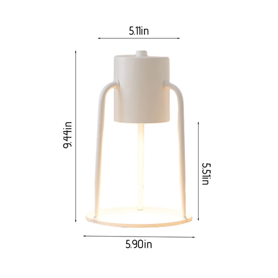 Dimmable Candle Melting Lamp Candle Warmer Lamp with Timer Scented Wax Heat Melts Candle Lamp Iron Lantern Home Tabletop Decoration Gifts Ornaments